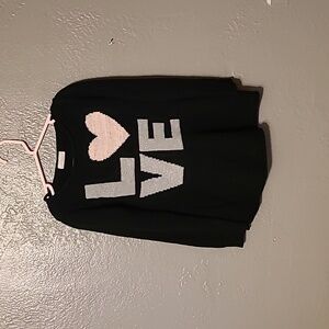 Crazy 8 girls size 5/6 love sweater very good pre-owned condition